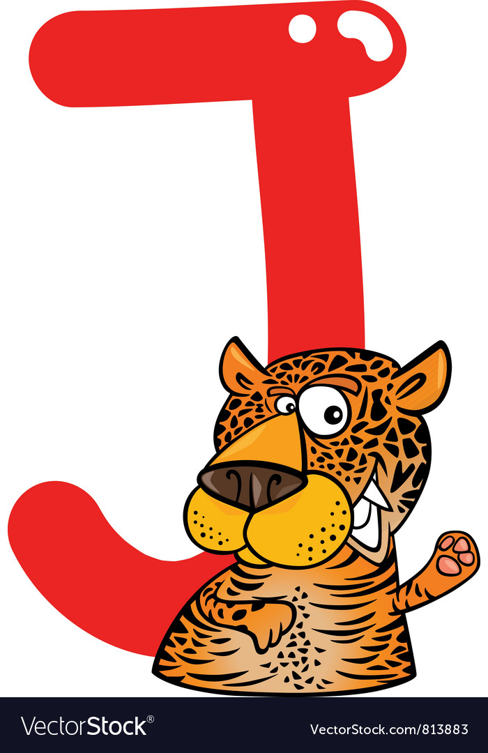 J For Jaguar Royalty Free Vector Image Vectorstock J For Jaguar Vector Image