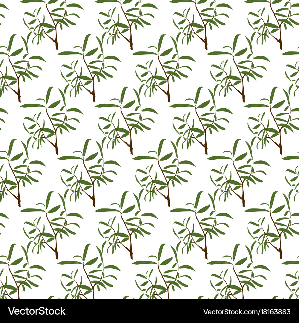 Nature seamless pattern Royalty Free Vector Image
