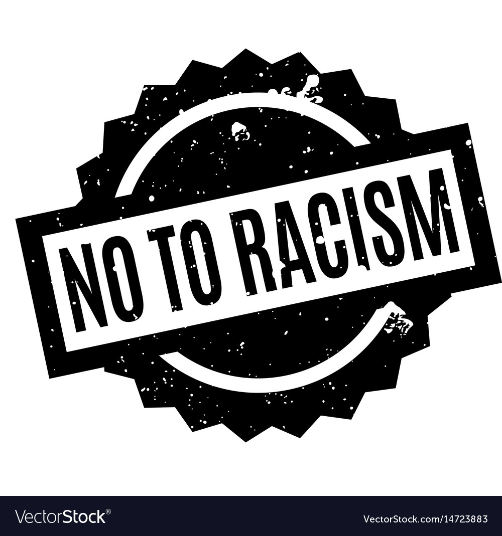 No to racism rubber stamp Royalty Free Vector Image