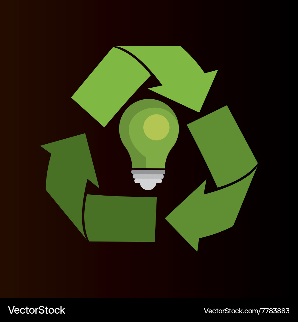 Think green design Royalty Free Vector Image - VectorStock