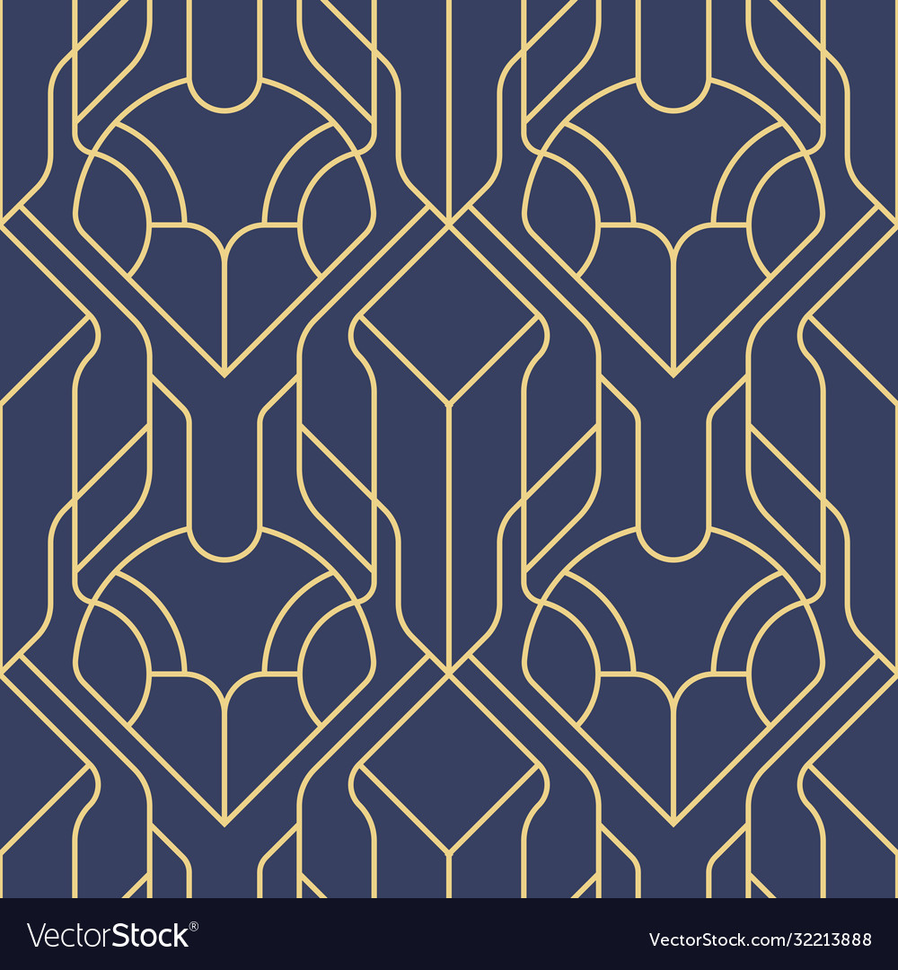 Abstract art deco geometric pattern Royalty Free Vector