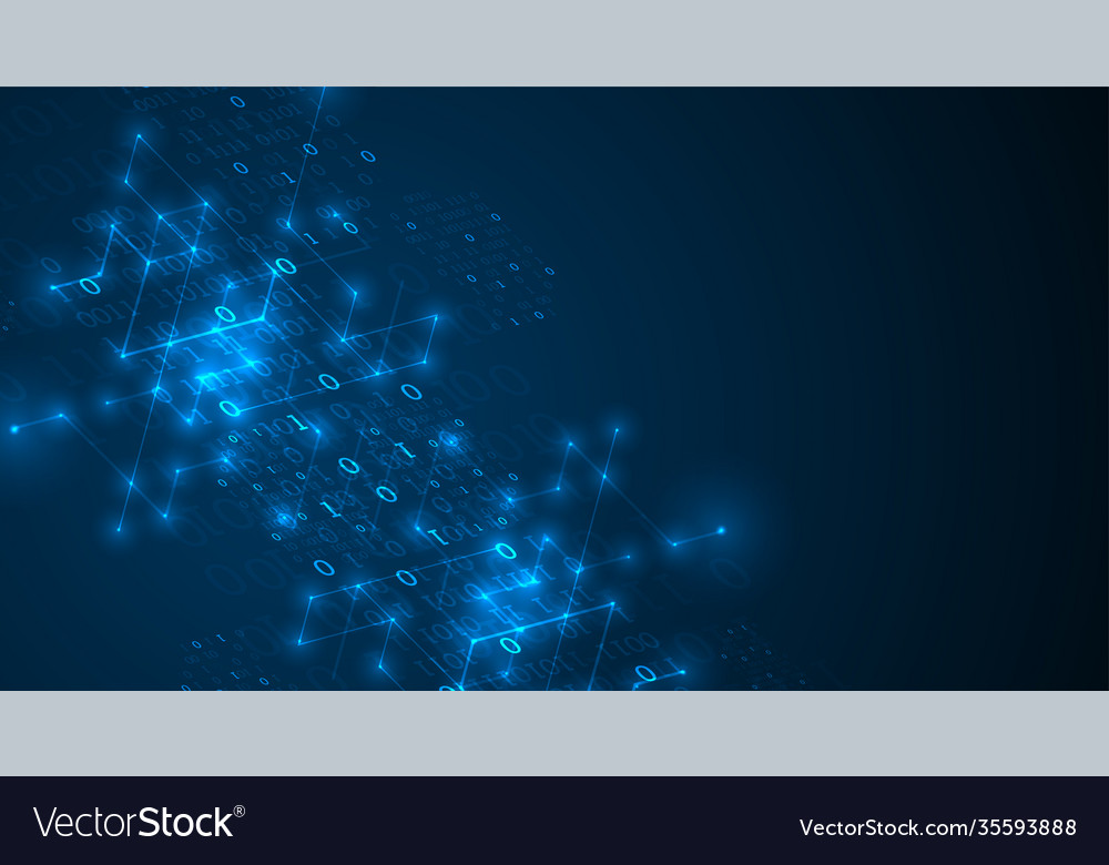 Digital technology and engineering background Vector Image