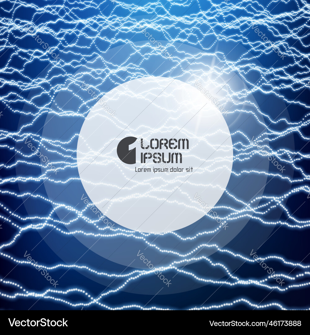 Round frame with place for text technology Vector Image