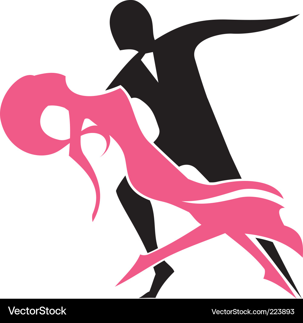 Dancing pair Royalty Free Vector Image - VectorStock