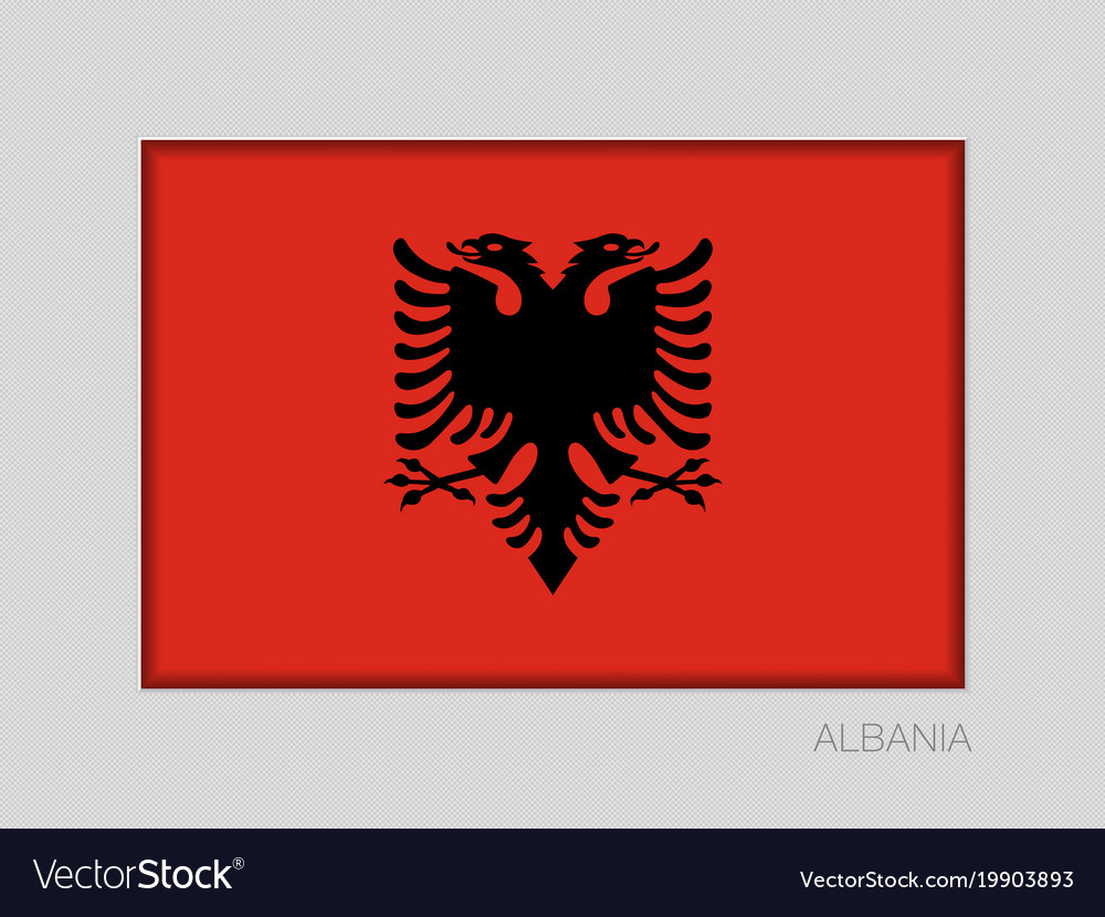 Flag of albania national ensign aspect ratio 2