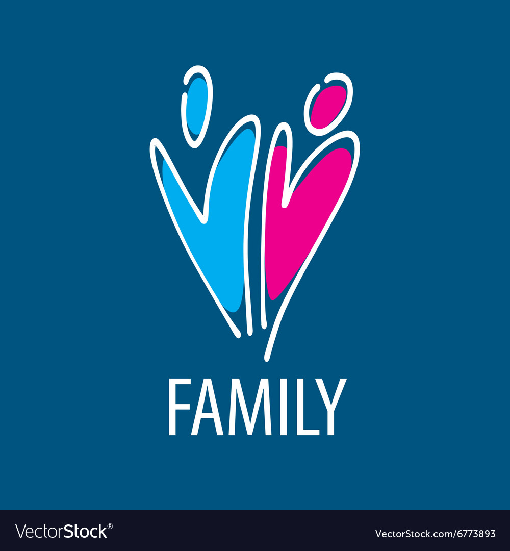 Logo family Royalty Free Vector Image - VectorStock