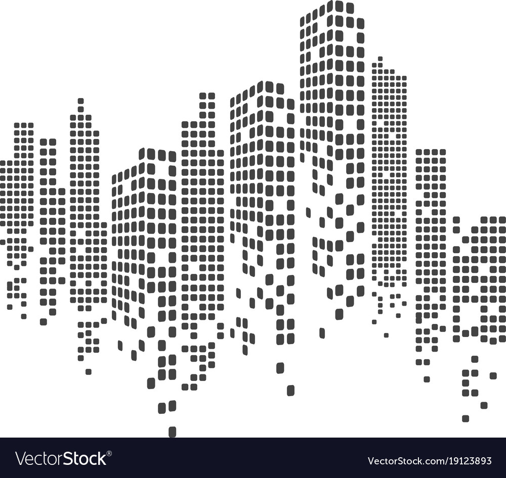 Modern City Skyline City Silhouette Royalty Free Vector