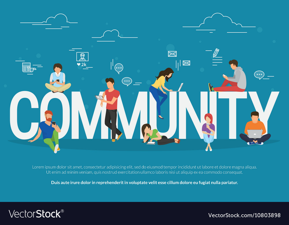 Community Concept Royalty Free Vector Image - VectorStock