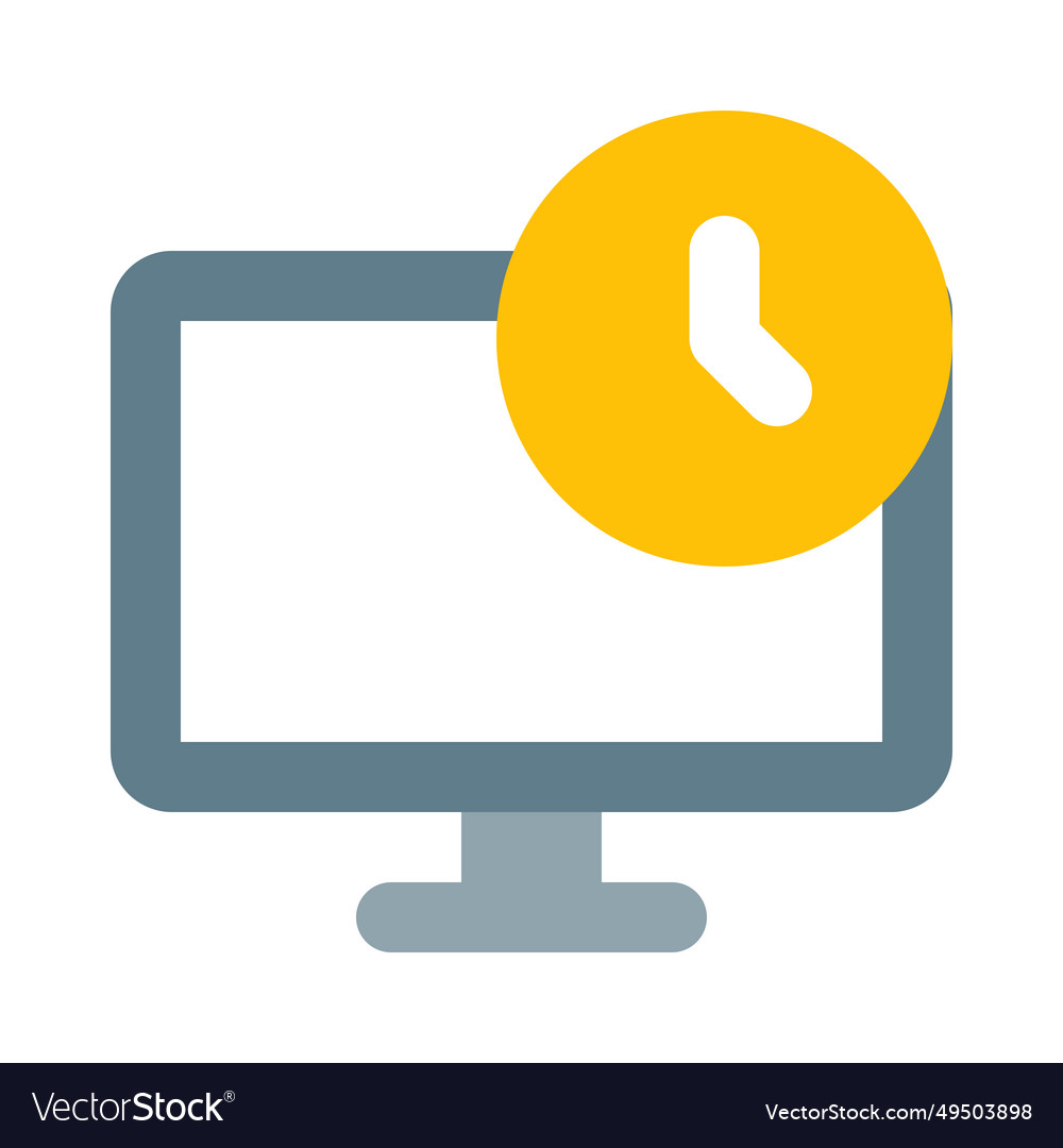 displaying-the-current-time-and-date-information-vector-image