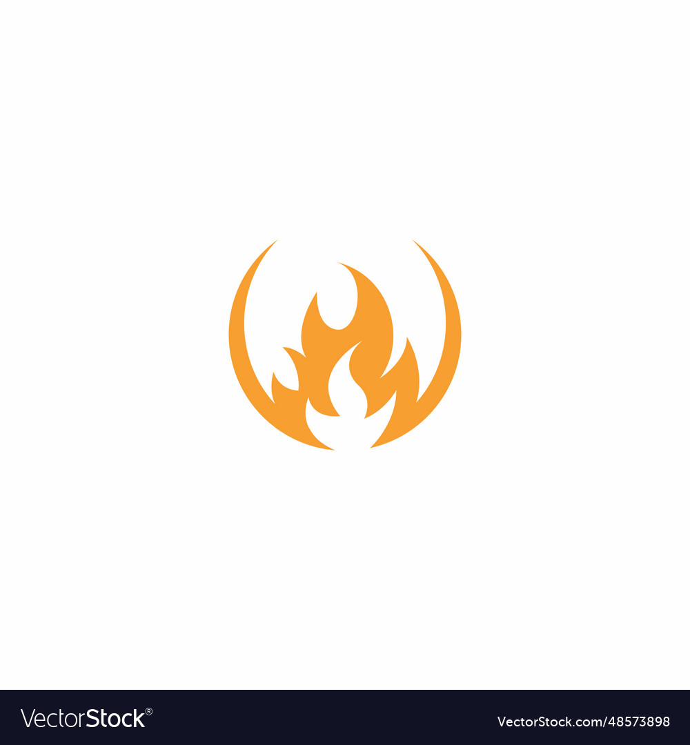 Fire logo design flame logo graphic Royalty Free Vector