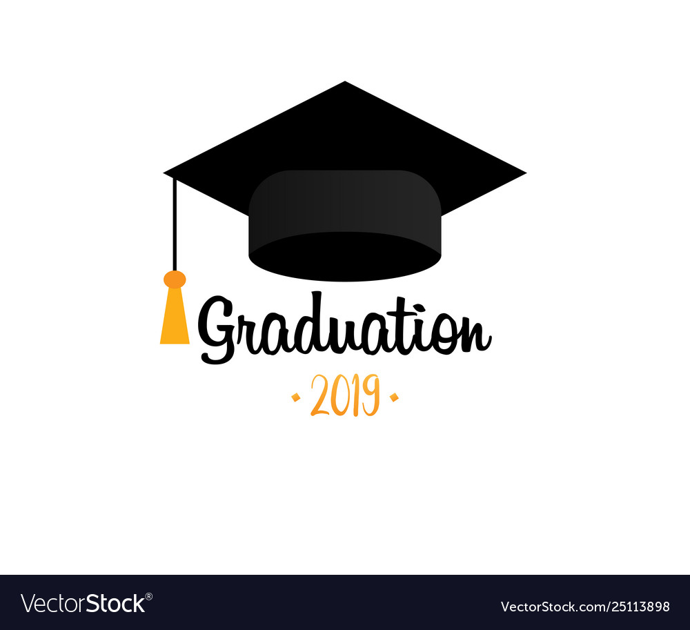 Download Graduation cap template design elements Royalty Free Vector