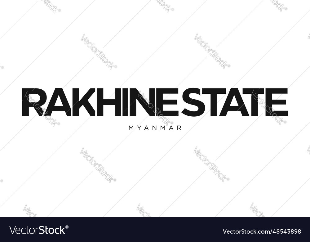 Rakhine state in the myanmar emblem design