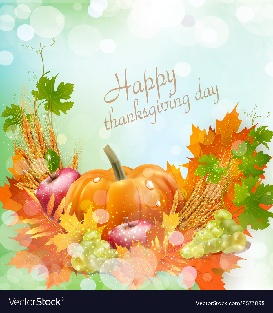 Thanksgiving Day Royalty Free Vector Image - Vectorstock