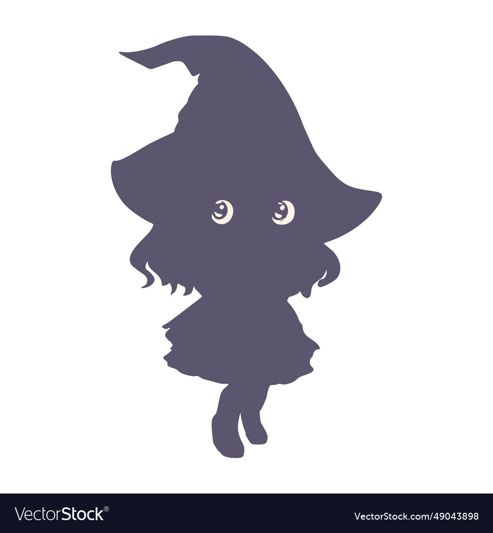 Young cute witch girl sketchbook cartoon style