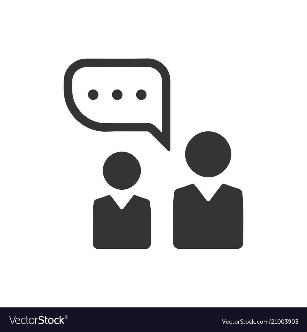 Business conversation icon