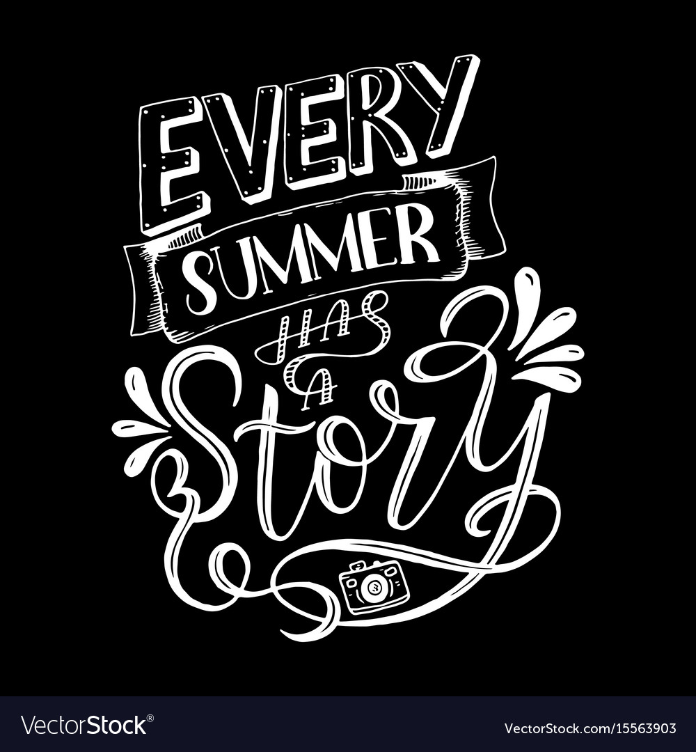 chalk lettering composition of royalty free vector image