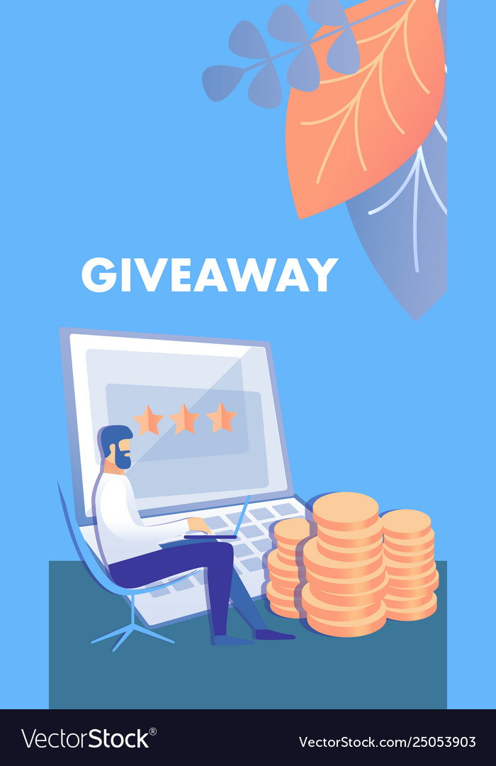 Giveaway contest flyer brochure template