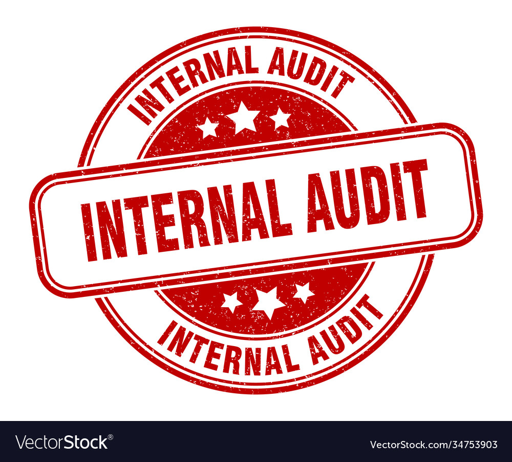 Internal audit stamp label round