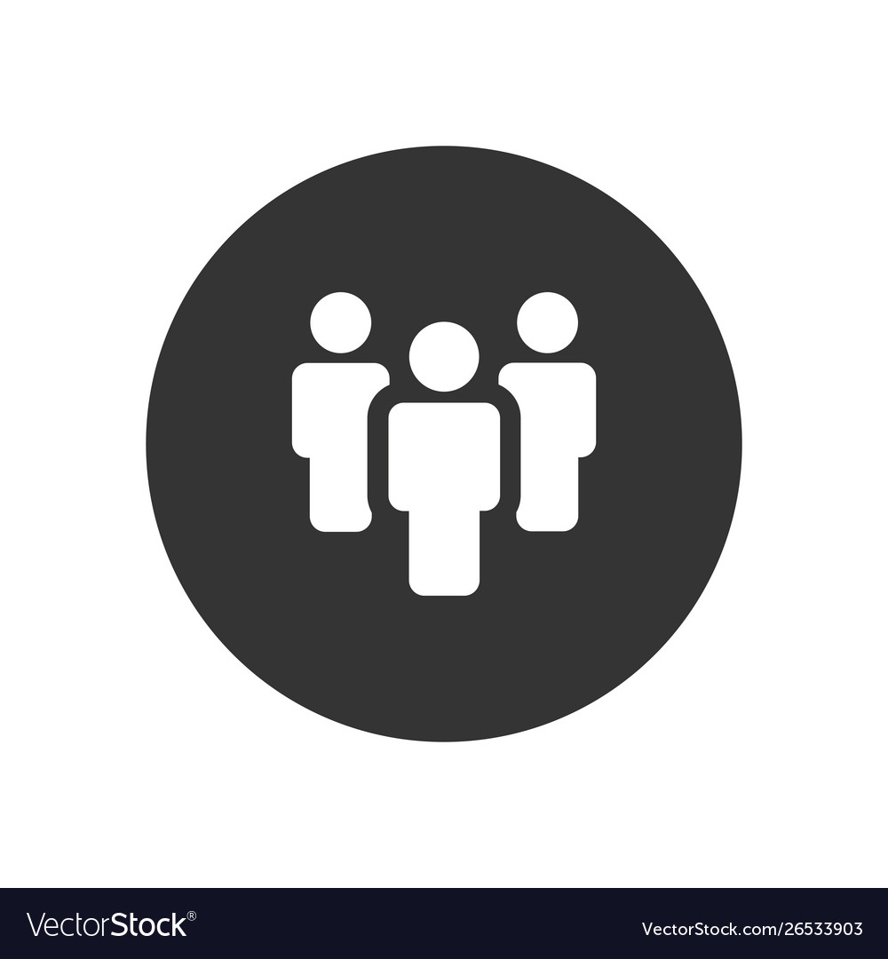 Team icon in modern style for web site and mobile