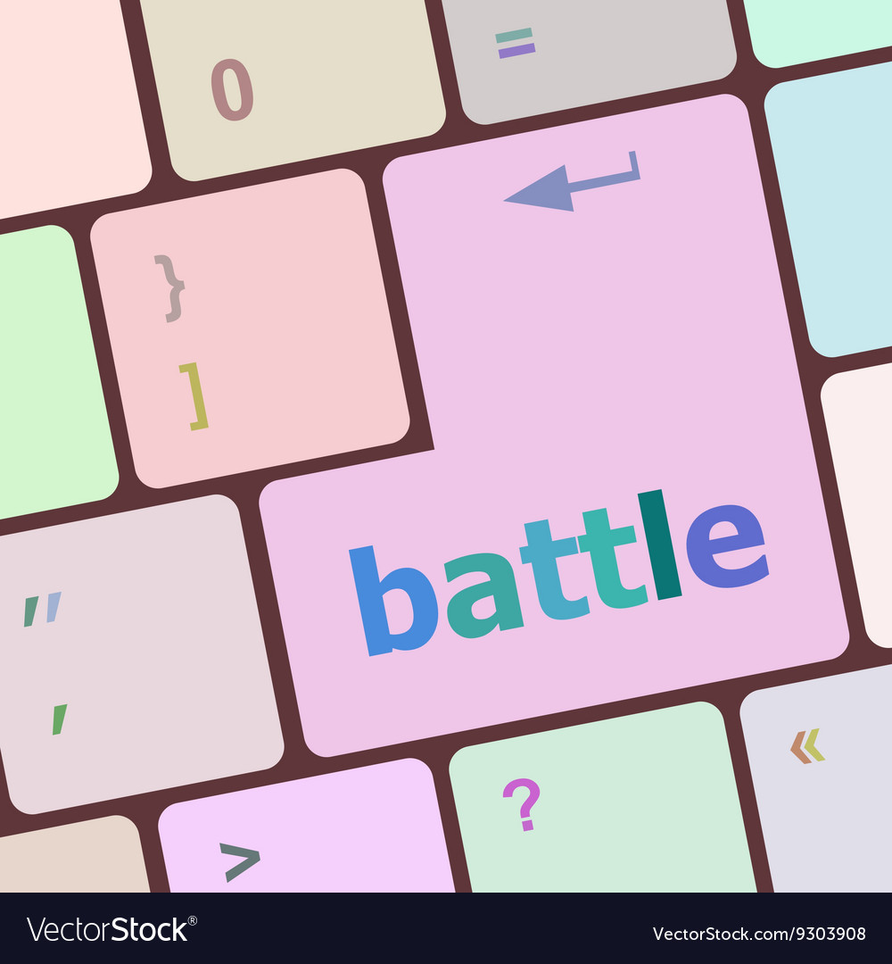 Battle button on computer keyboard pc key