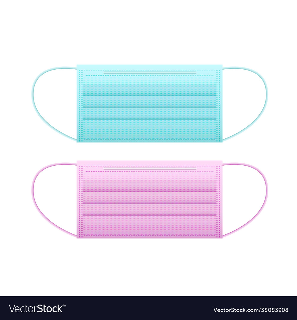 Protective Medical Face Mask Breathing Royalty Free Vector