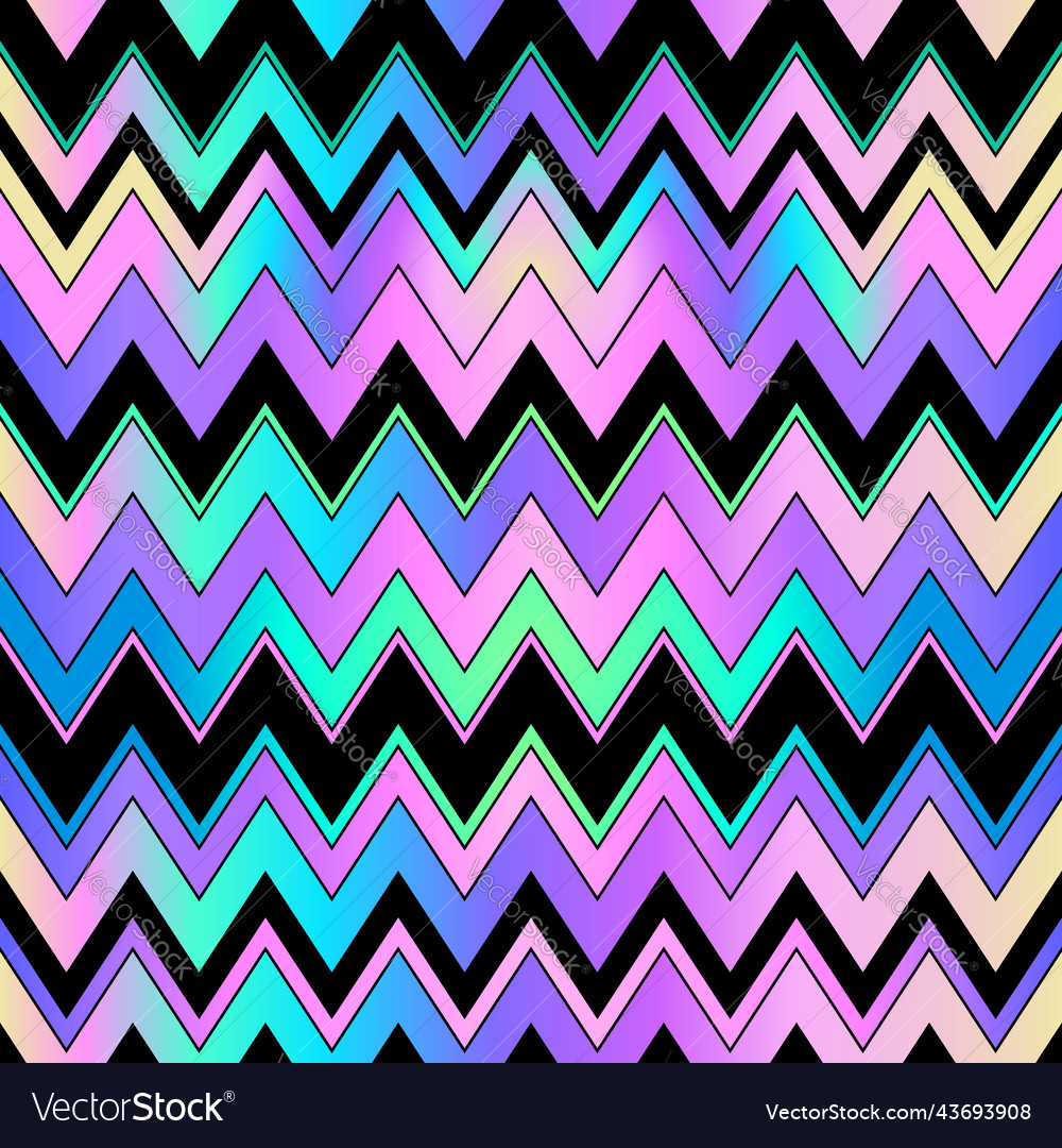 Striped holographic bright seamless pattern vector image Striped holographic bright seamless pattern