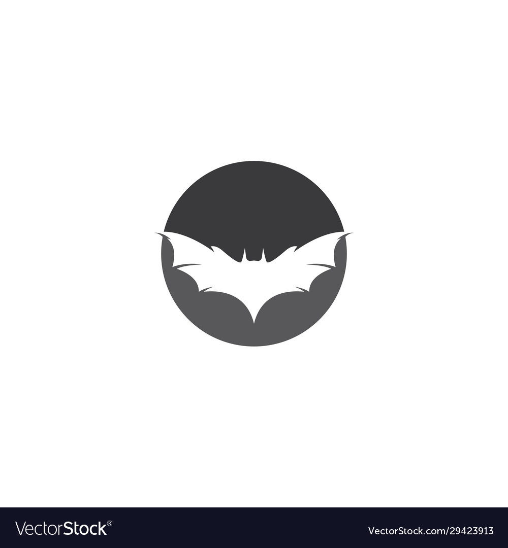 Bat logo template icon Royalty Free Vector Image