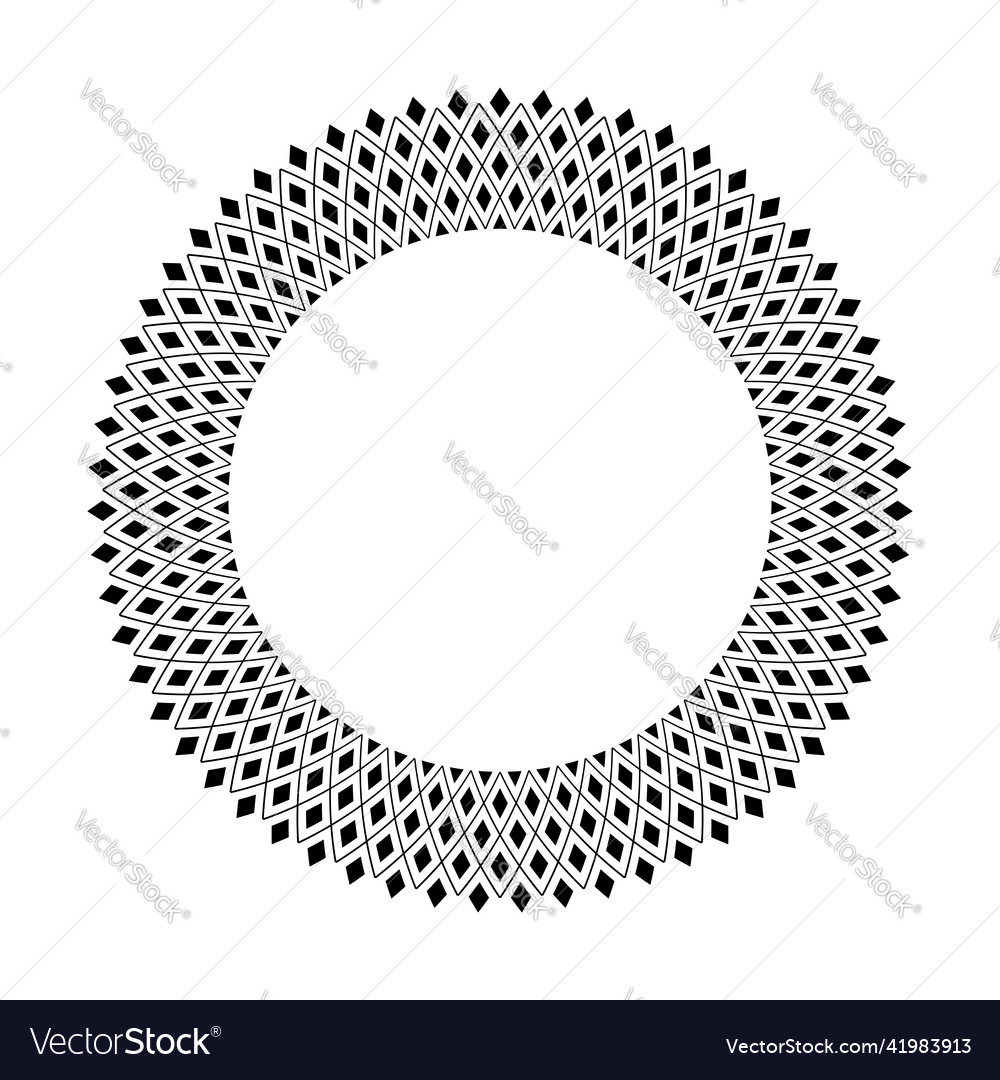 Circle Pattern For Round Frame Royalty Free Vector Image