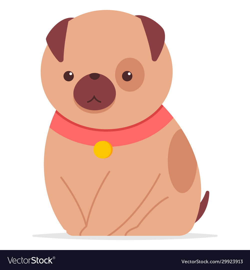 Cute dog cartoon character