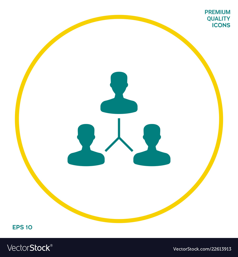 Human connection symbol graphic elements for your Vector Image