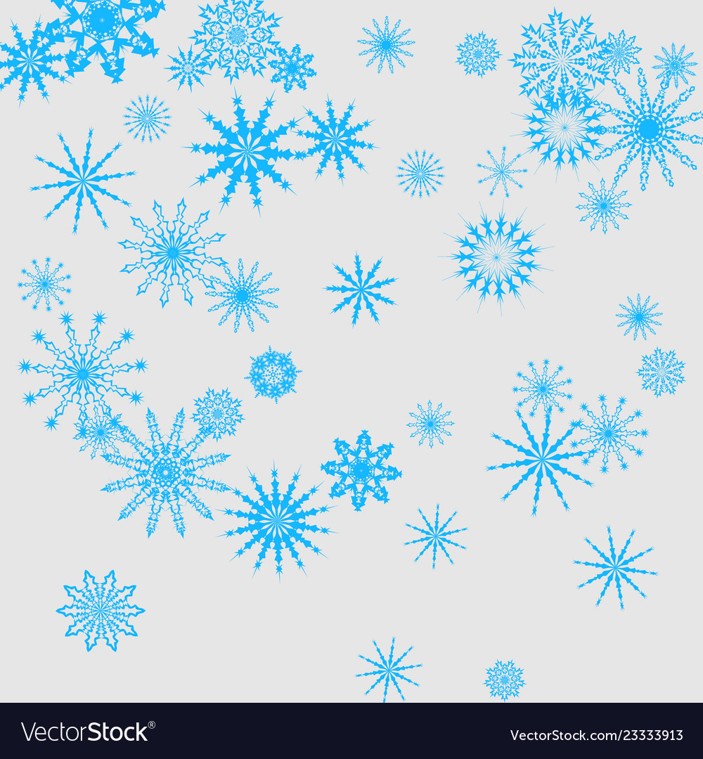 New year background with falling snowflakes Vector Image