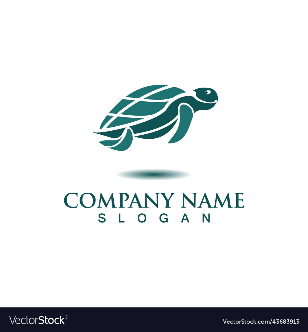 Turtle sea logo image design template animal Vector Image