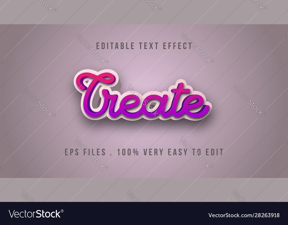 3d text effect editable