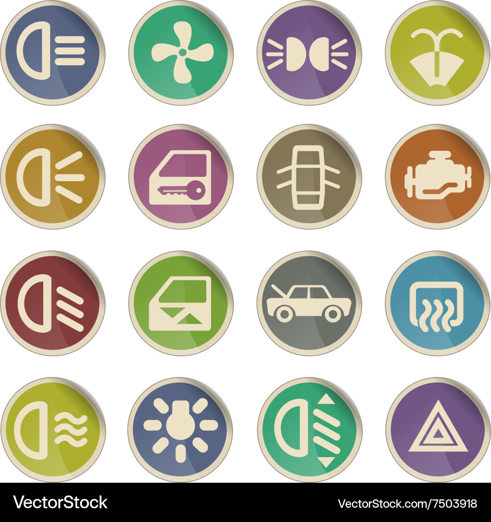 Car Interface Vector Car interface sign Royalty Free Vector Image - VectorStock