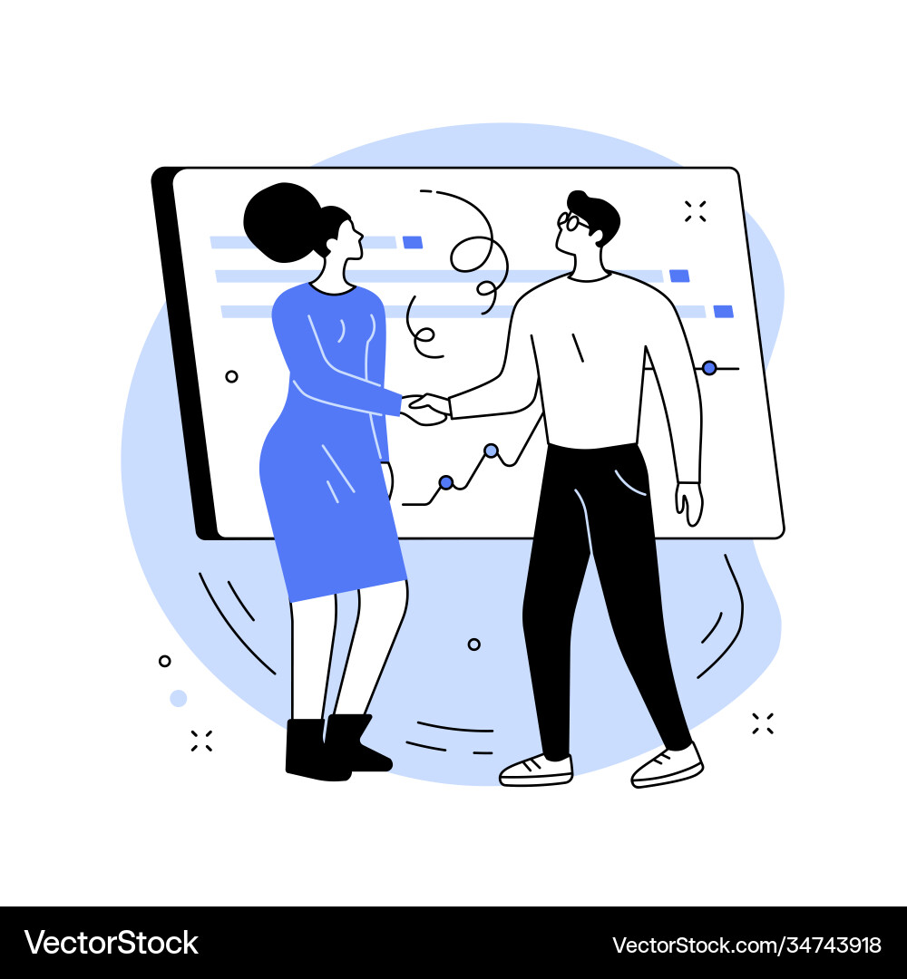 Clients abstract concept Royalty Free Vector Image