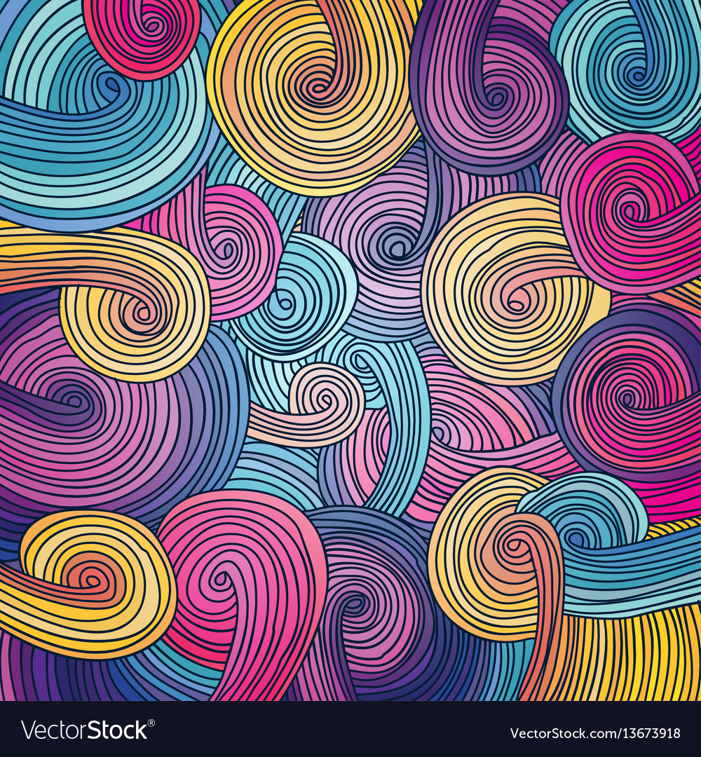 Colorful linear wavy texture