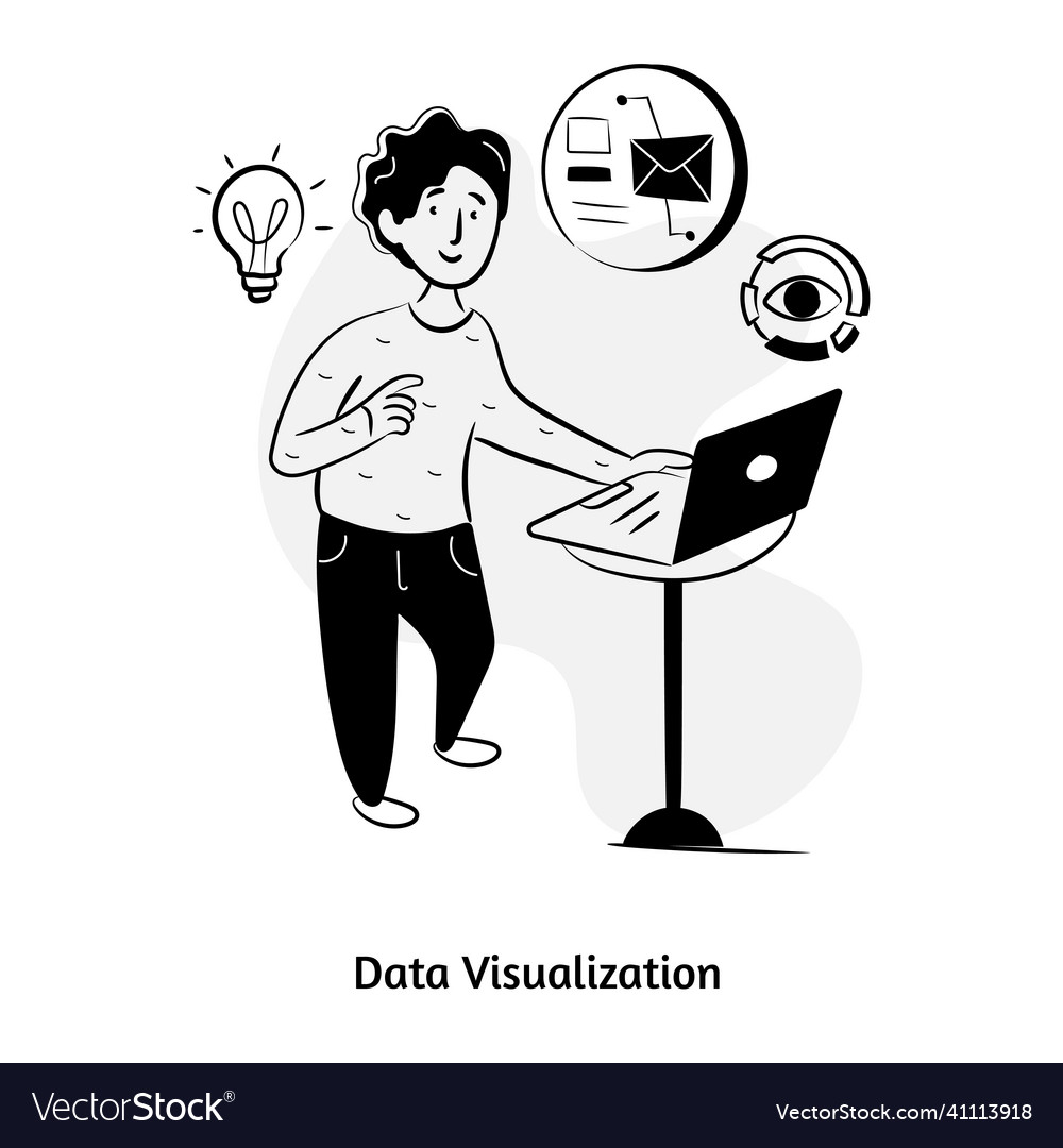 Data visualization Royalty Free Vector Image - VectorStock