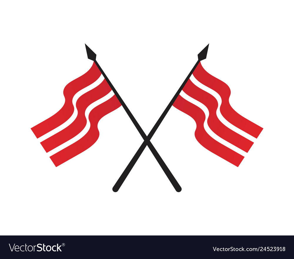 Flag template logo and symbol