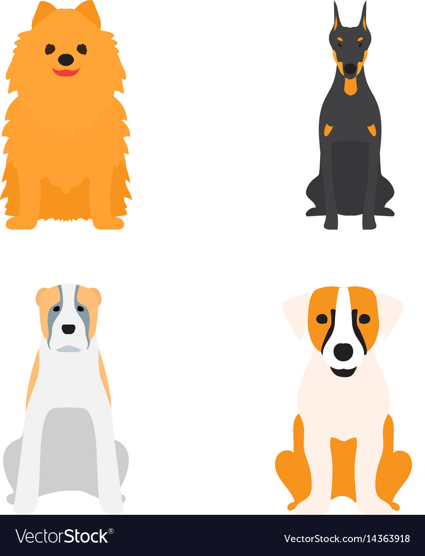 Funny Cartoon Dog Character Bread Puppy Royalty Free Vector