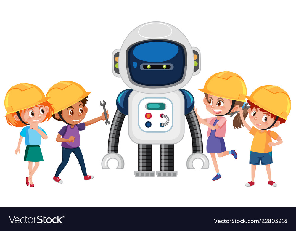 vector robot for kids