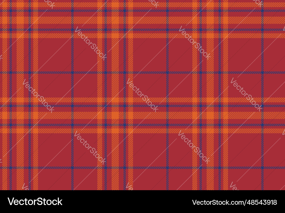 Plaid background check seamless pattern in red Vector Image