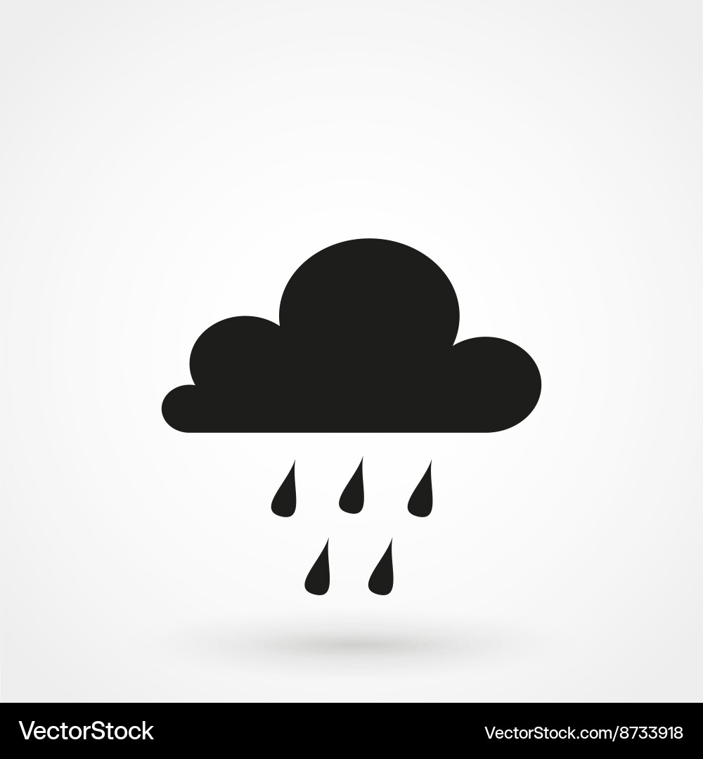 Rain clouds icon Royalty Free Vector Image - VectorStock