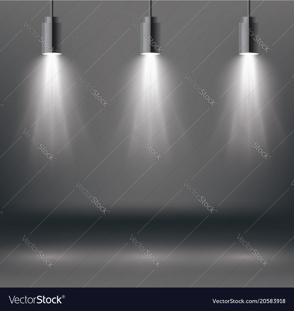 Scene illumination effects with spotlight Vector Image