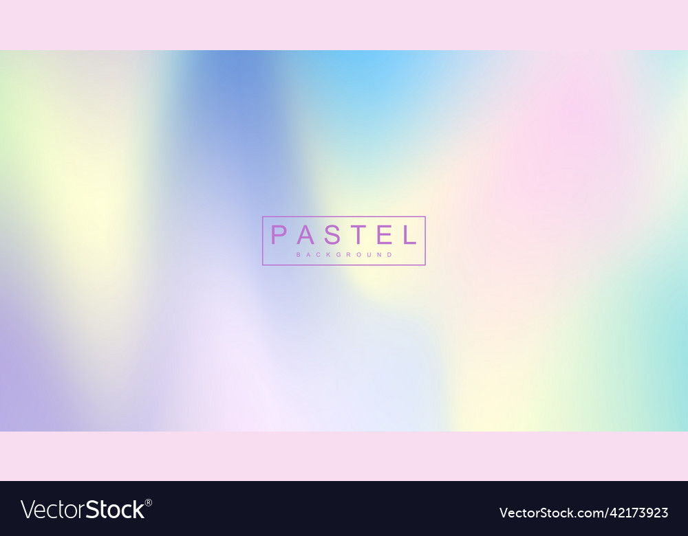 Abstract sky pastel rainbow gradient background Vector Image