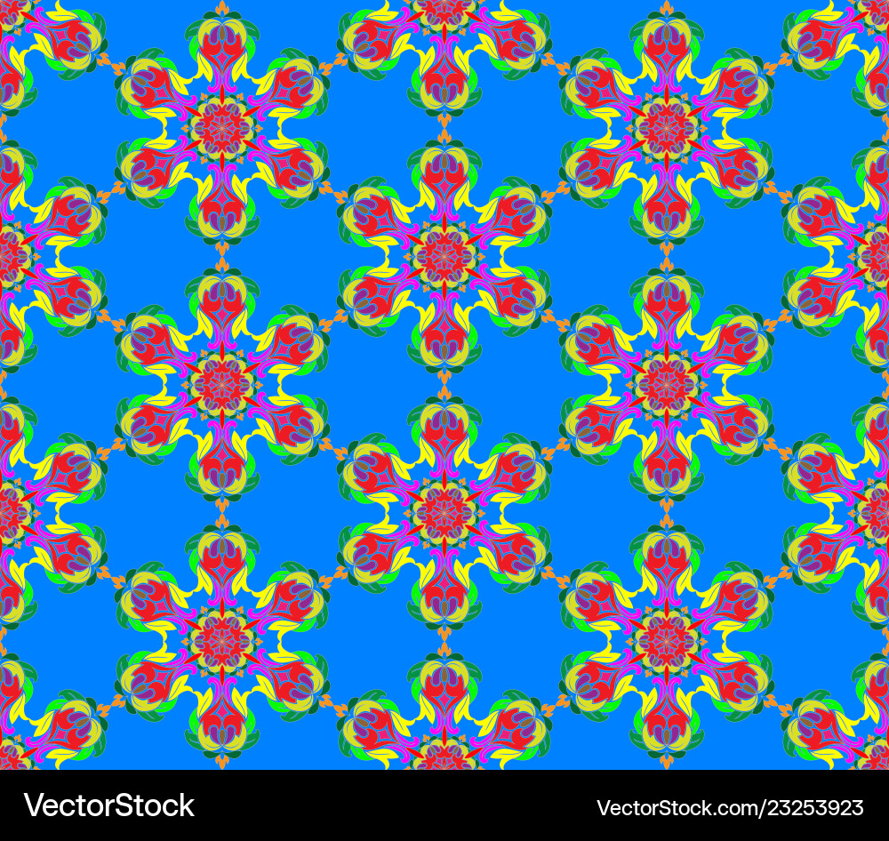 Background with seamless pattern in islamic Vector Image