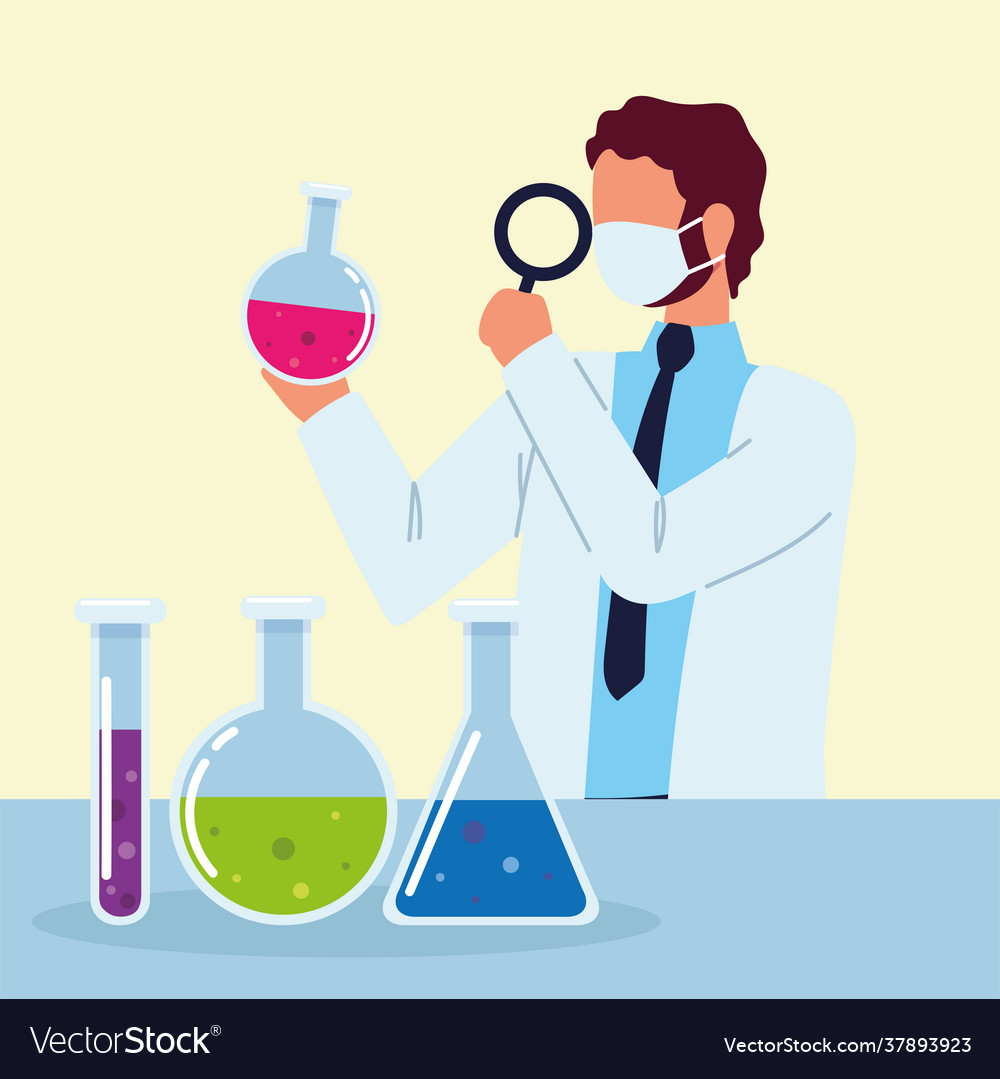 Doctor analysis sample Royalty Free Vector Image