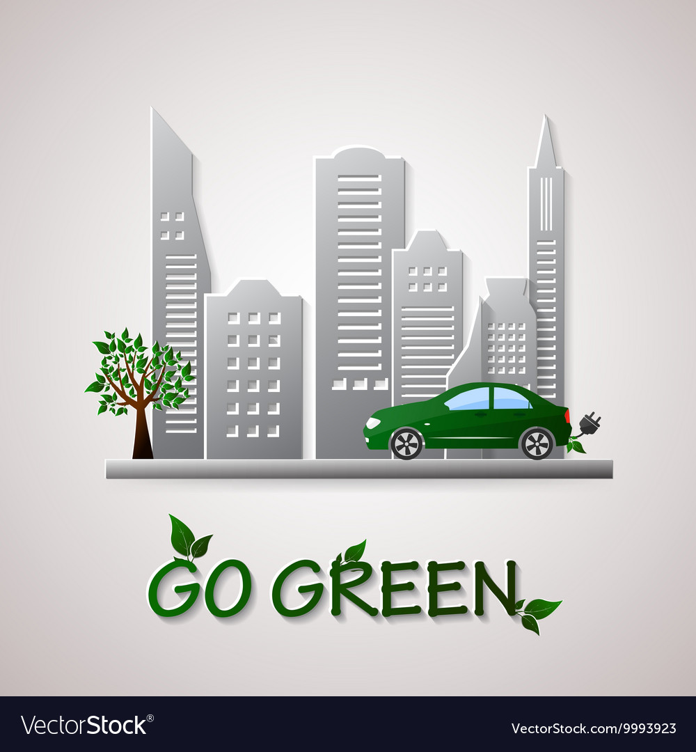 Go green design template environment