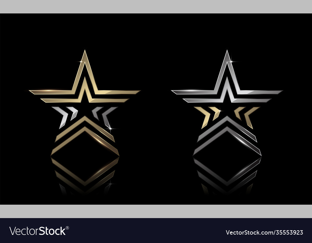 Gold and silver star