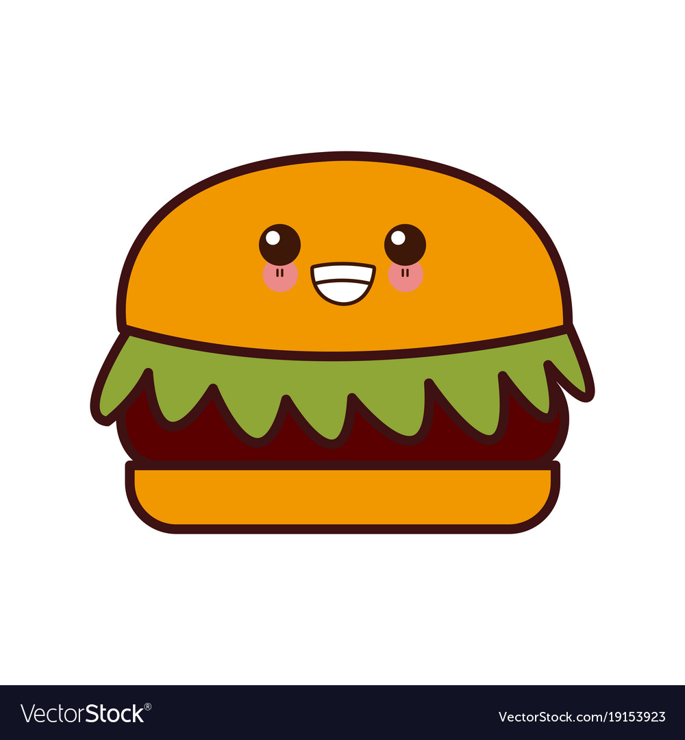 cute animated fast food