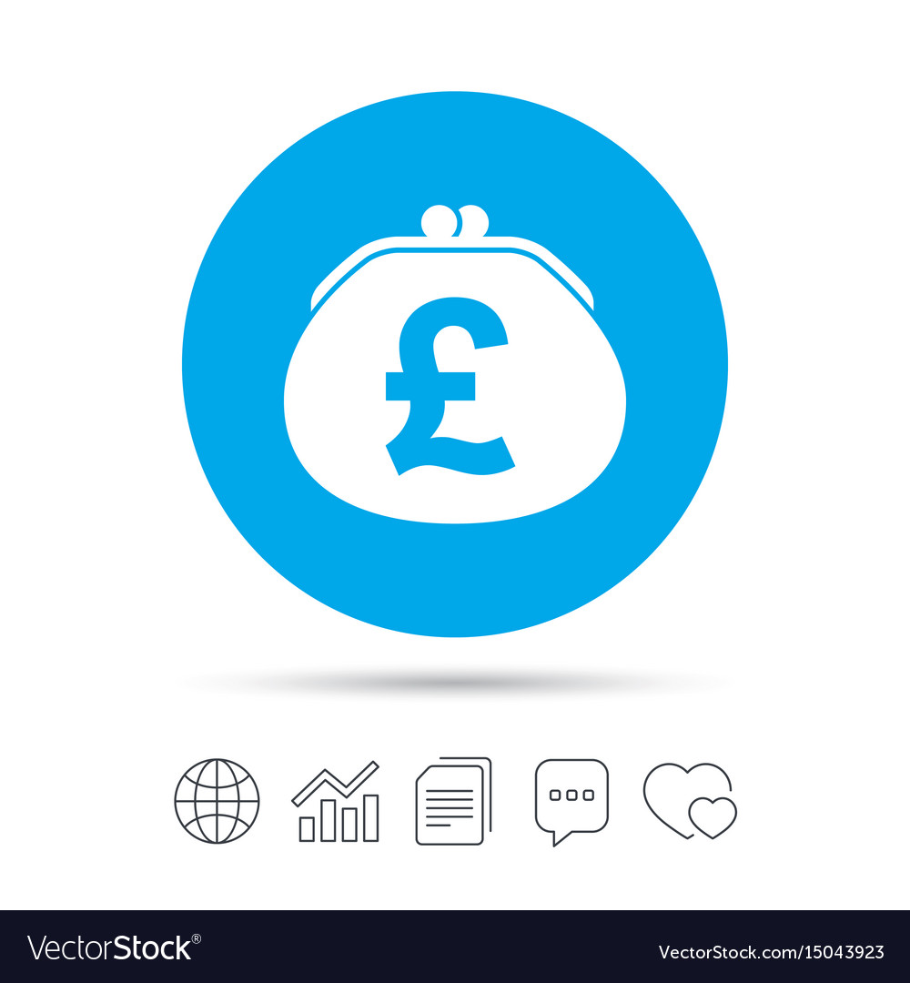 Wallet Pound Sign Icon Cash Bag Symbol Royalty Free Vector Wallet Pound Sign Icon Cash Bag Symbol Vector Image
